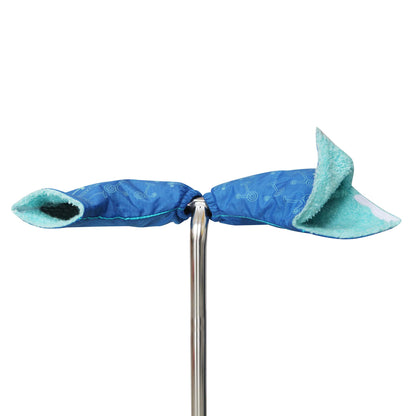 Scooterearz Blue  on Scooter Handlebars